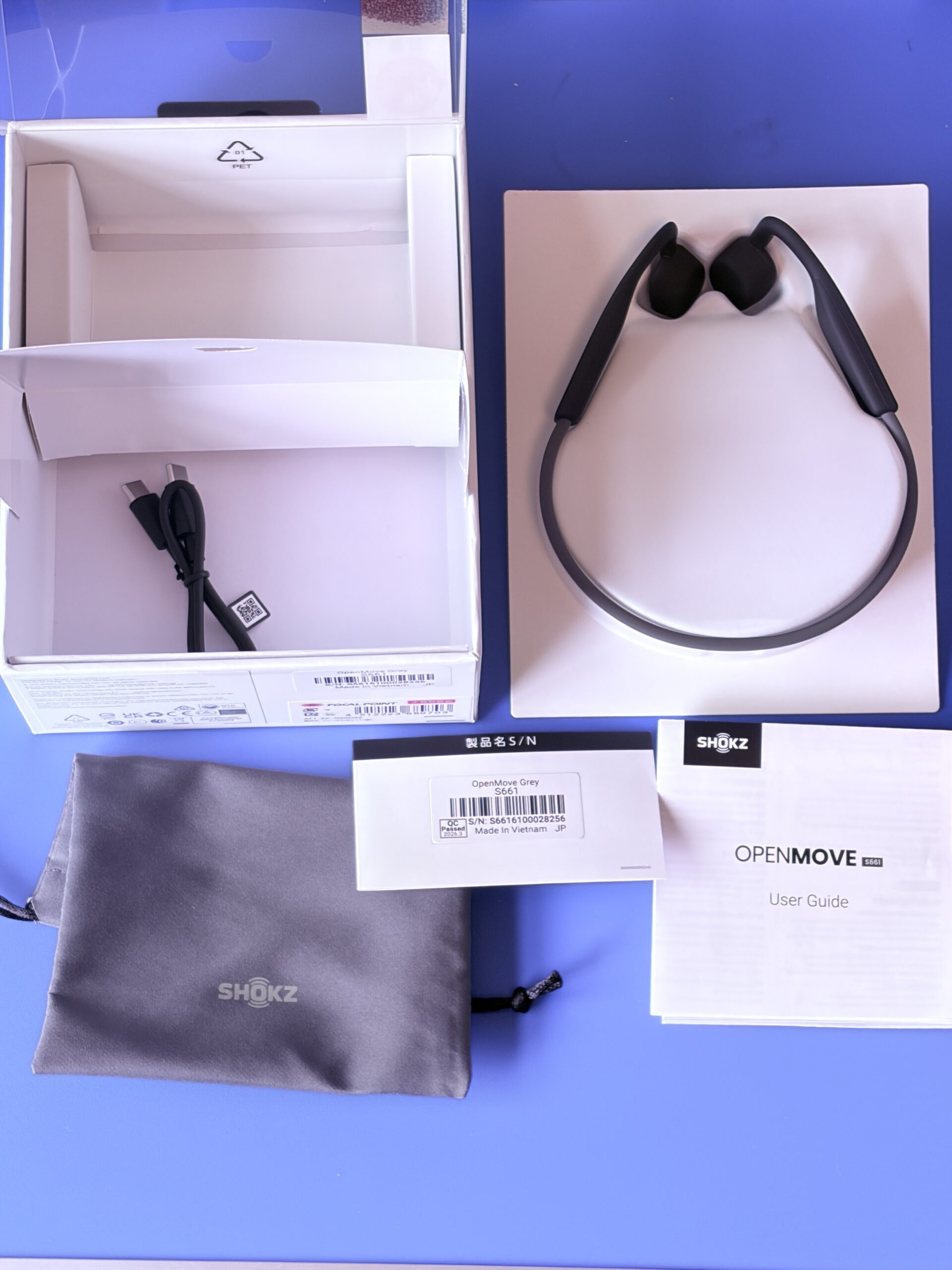 Shokz OpenMove 開封・内容物